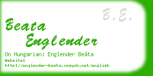 beata englender business card